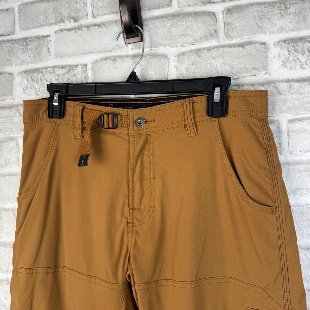 Prana Stretch Zion Hiking Pants Mens 31 x 34 Brown Nylon Cargo Outdoor M4ST34118 - Picture 2 of 11